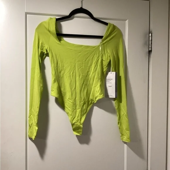 NWT Lululemon Athletica XS Wundermost Square-Neck Bodysuit - Picture 2 of 8